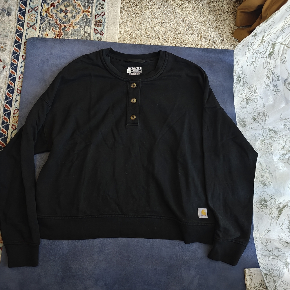 Carhartt Black Long Sleeve Henley